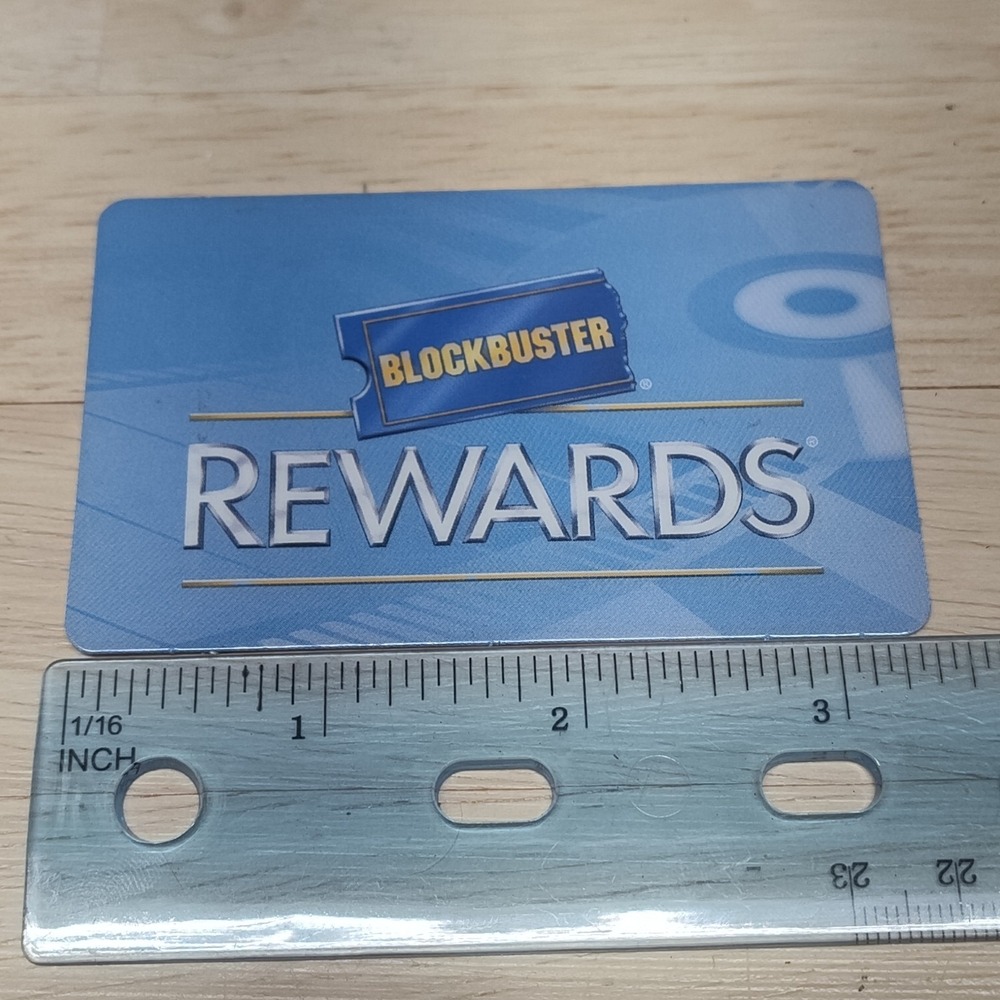 Vintage Blockbuster Rewards Video Membership Card VHS Rental